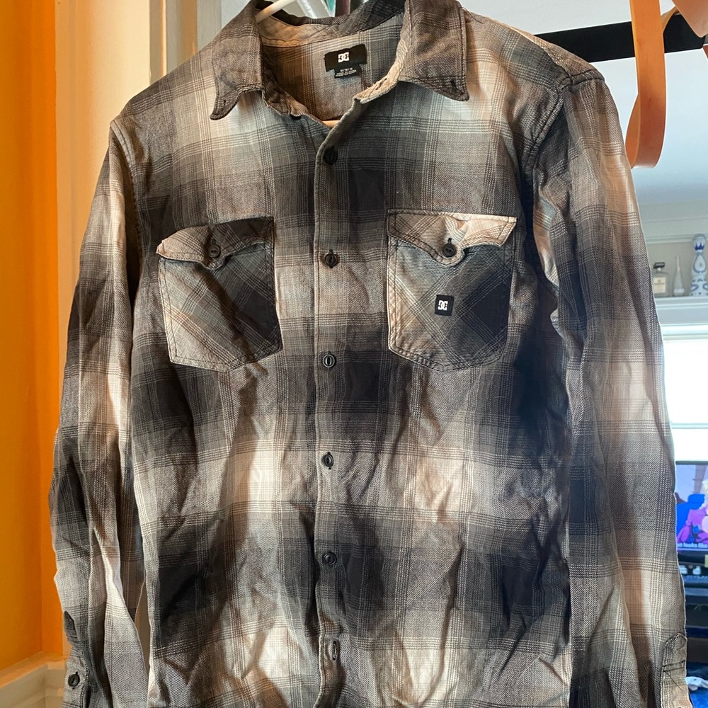 Gray DC Flannel Shirt